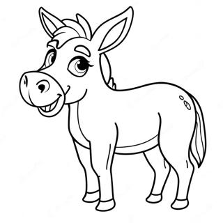 Donkey Coloring Pages