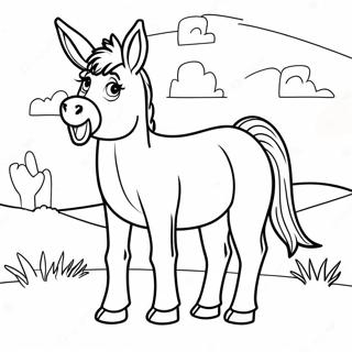 Donkey Coloring Page 14061-11530