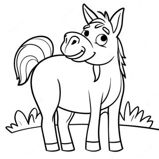 Donkey Coloring Page 14061-11531