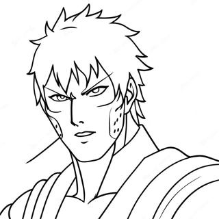 Ichigo Kurosaki In Action Coloring Page 14072-11543