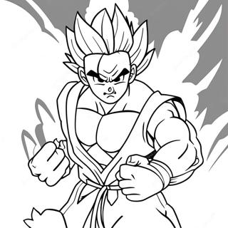 Gohan Beast Transformation Coloring Page 14101-11562