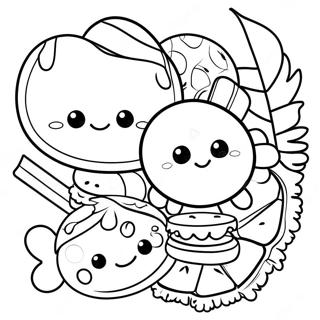 Collage Coloring Page For Kids 14111-11574