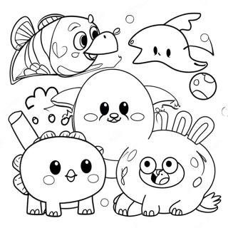 Fun Animal Collage Coloring Page 14112-11570