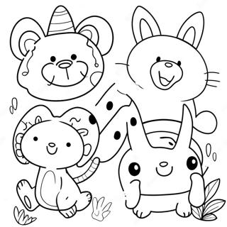 Fun Animal Collage Coloring Page 14112-11571