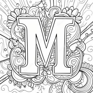 Letter M Coloring Pages