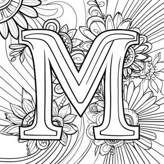 Letter M Coloring Page 1411-1242