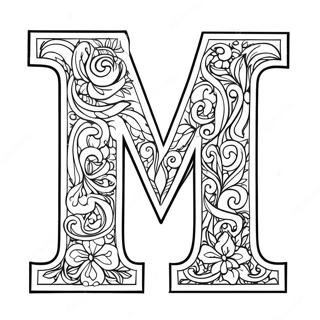 Letter M Coloring Pages