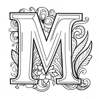 Magical Letter M Coloring Page 1412-1238