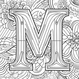 Magical Letter M Coloring Page 1412-1239