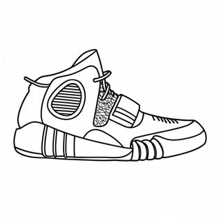 Yeezy Shoe Outline Coloring Page 14141-11599