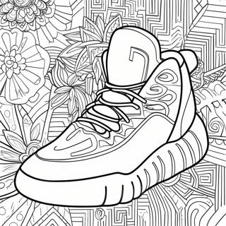 Yeezy Shoe Outline Coloring Page 14141-11600