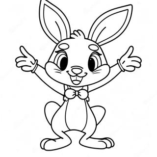 Lola Bunny In A Cheerful Pose Coloring Page 14152-11605