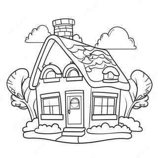 House Coloring Pages