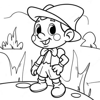 Adventurous Pinocchio Coloring Page 14212-11653