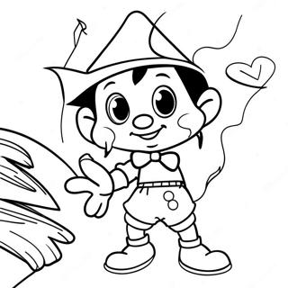 Adventurous Pinocchio Coloring Page 14212-11654