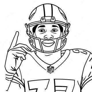 Stefon Diggs Coloring Page 14231-11667