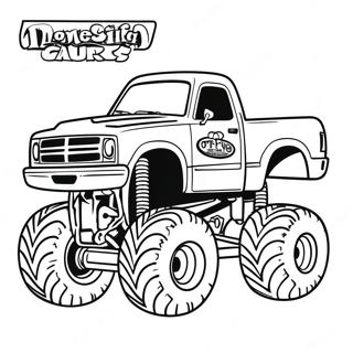 Monster Jam Truck Coloring Page 14241-11670