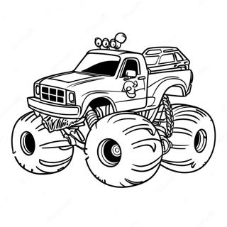 Monster Jam Truck Coloring Page 14241-11671