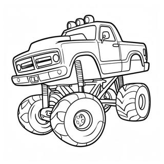 Colorful Monster Jam Trucks Coloring Page 14242-11683