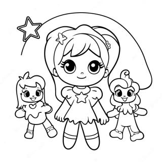 Colorful Rainbow Brite And Friends Coloring Page 14252-11685