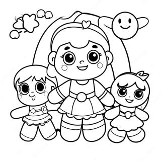 Colorful Rainbow Brite And Friends Coloring Page 14252-11686