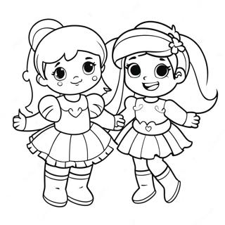 Colorful Rainbow Brite And Friends Coloring Page 14252-11687