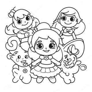 Colorful Rainbow Brite And Friends Coloring Page 14252-11688