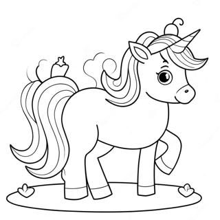 Adorable Cute Unicorn Coloring Pages