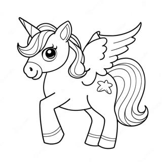 Adorable Cute Unicorn Coloring Page 14261-11692