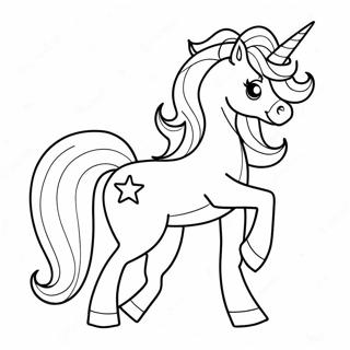 Sparkly Magical Unicorn Coloring Page 14262-11699