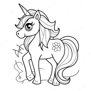 Sparkly Magical Unicorn Coloring Page 14262-11700