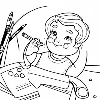 Self Control Coloring Page 14271-11694