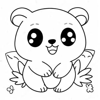 Kawaii Cute Animal Coloring Page 14281-11702