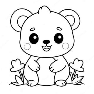 Kawaii Cute Animal Coloring Page 14281-11703