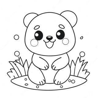 Kawaii Cute Animal Coloring Page 14281-11704