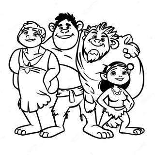 Croods Family Adventure Coloring Page 14291-11710