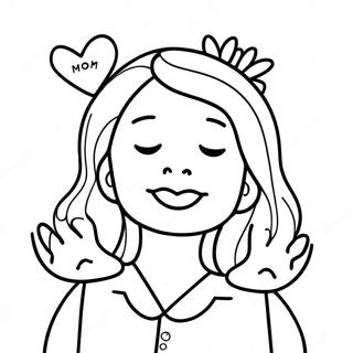 I Love Mom Coloring Page 1431-1253