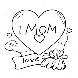 I Love Mom Coloring Page 1431-1254