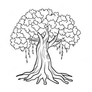 Cute Sakura Tree Coloring Page 14322-11744