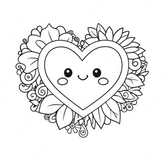 Cute I Love Mom Heart Coloring Page 1432-1262