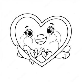 Cute I Love Mom Heart Coloring Page 1432-1263