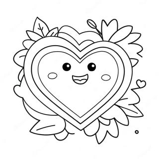 Cute I Love Mom Heart Coloring Page 1432-1264