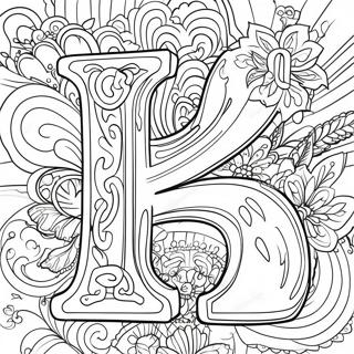 Letter For Adults Coloring Pages