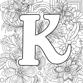 Letter For Adults Coloring Page 14331-11747