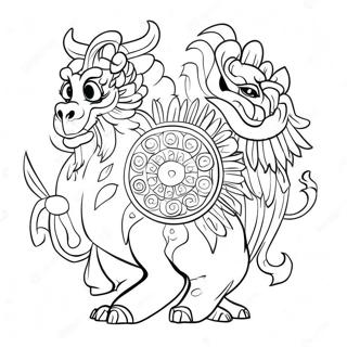 Chinese Zodiac Coloring Pages