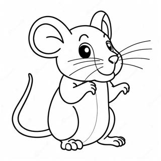 Cute Rat From The Chinese Zodiac Coloring Page 14342-11757