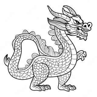 Chinese Dragon Coloring Page 14361-11771