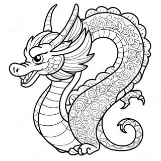 Chinese Dragon Coloring Page 14361-11772