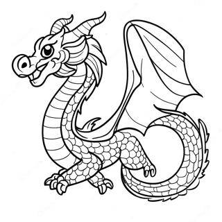 Majestic Chinese Dragon In Flight Coloring Page 14362-11773