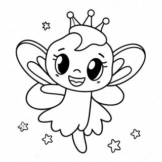 Playful Tooth Fairy With Sparkling Wings Coloring Page 14372-11782